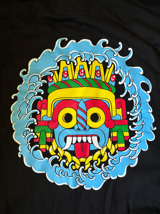 Tlaloc Black Zip-up Hoodie
