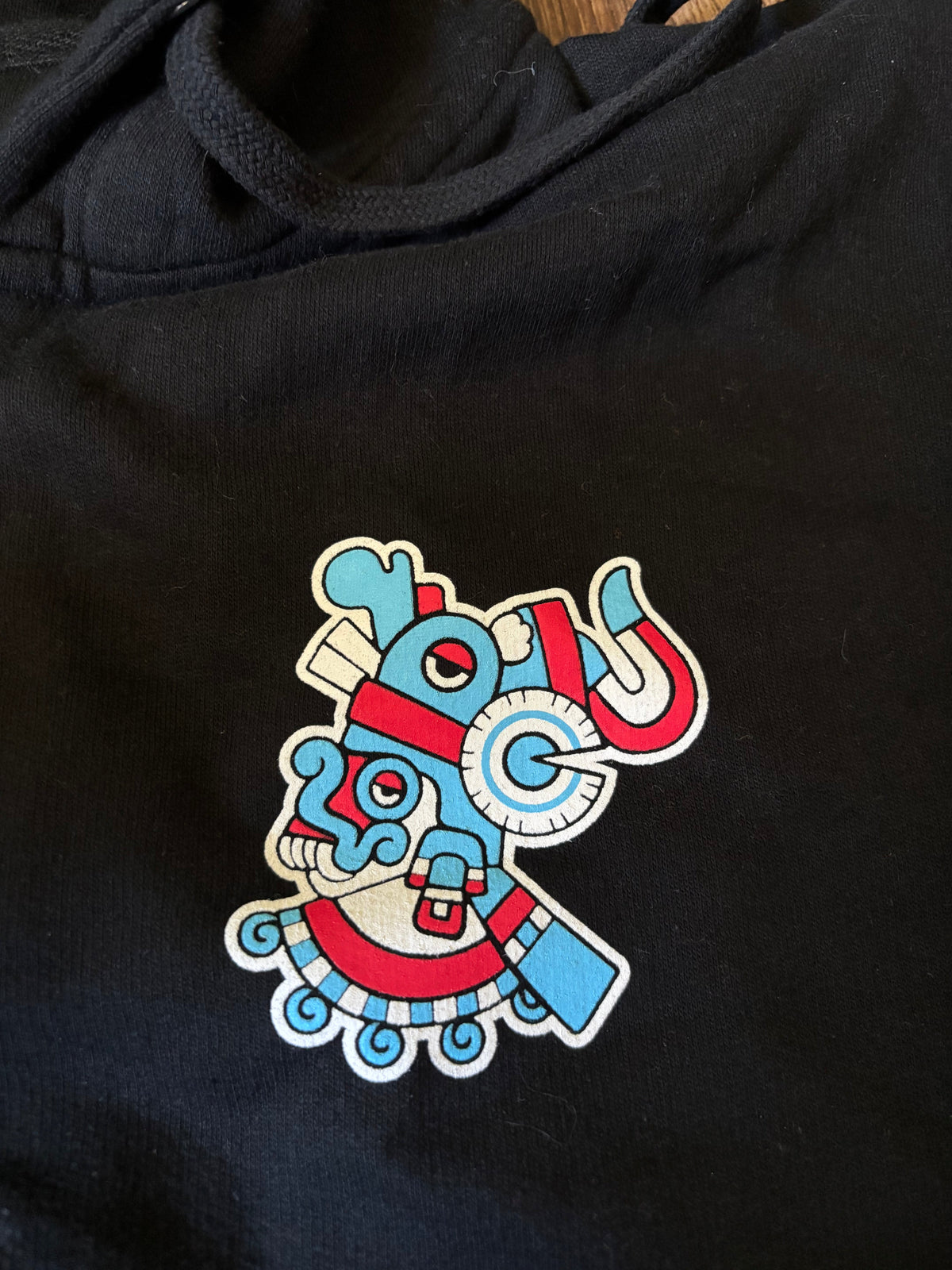 Tlaloc Black Zip-up Hoodie