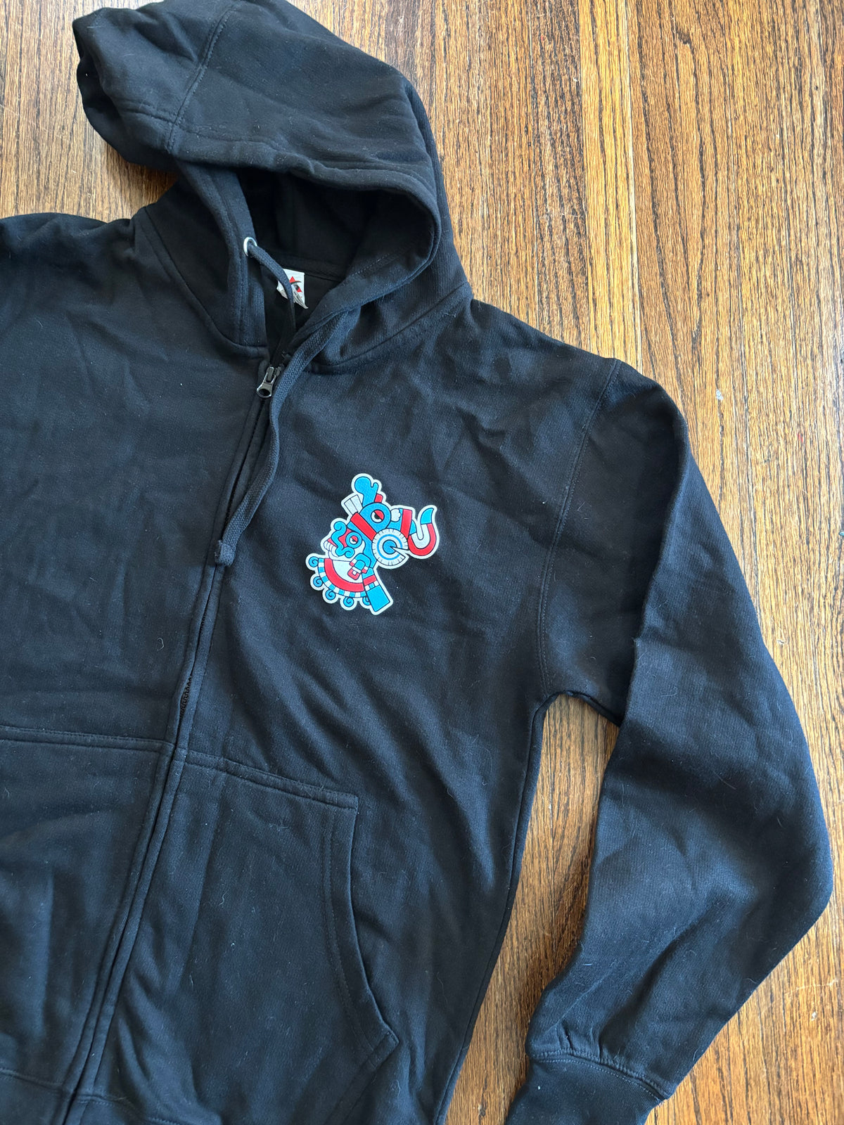 Tlaloc Black Zip-up Hoodie