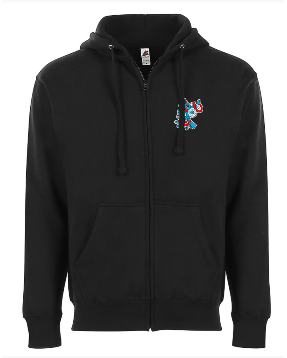 Tlaloc Black Zip-up Hoodie